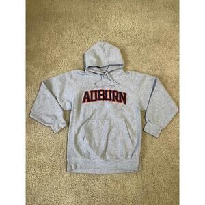 Adult Small Auburn Tigers Hoodie Football Light Gray